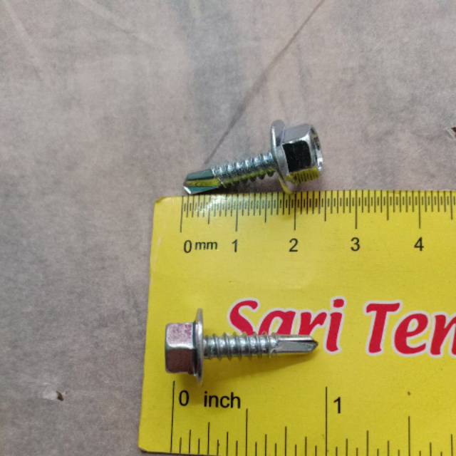 Roofing putih untuk baja ringan 2cm