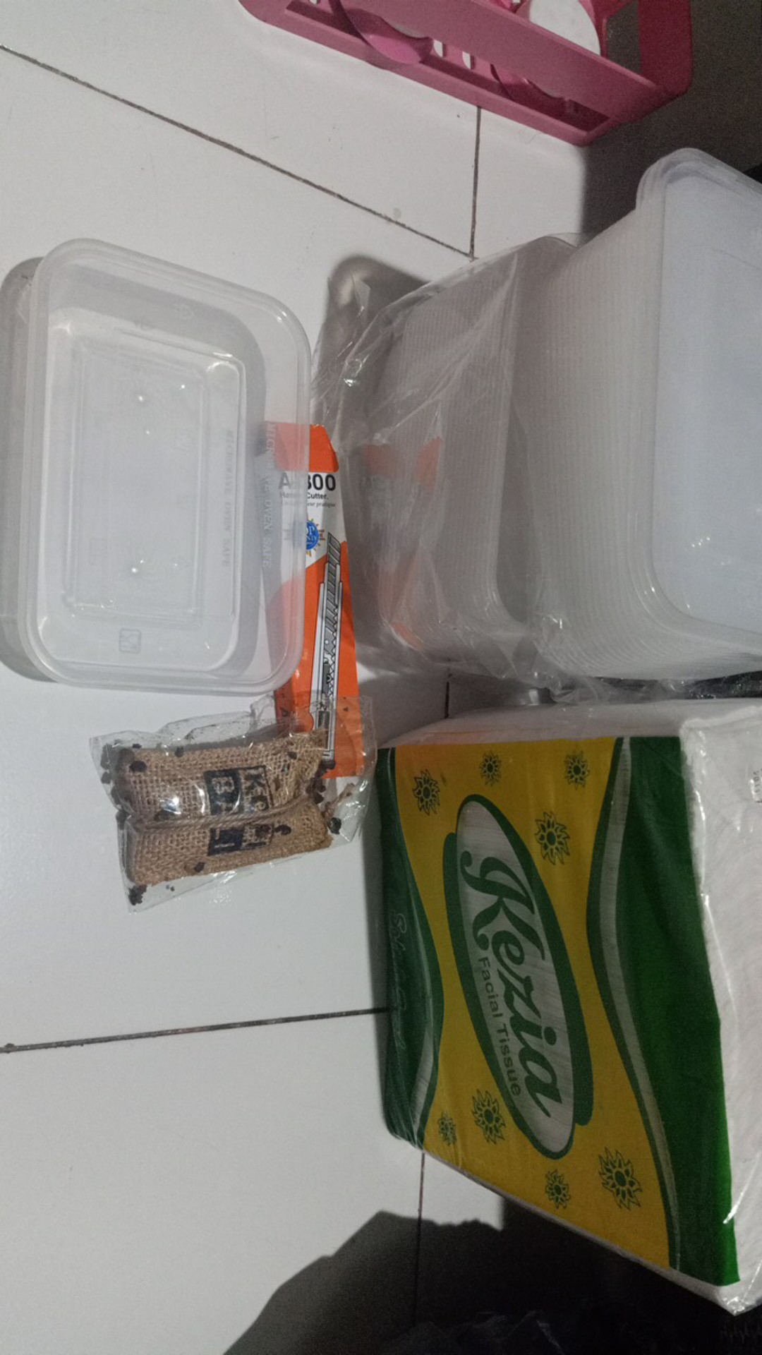 Thinwall 500ml Kotak Panjang/kotak Makan/kotak Nasi/kotak Plastik