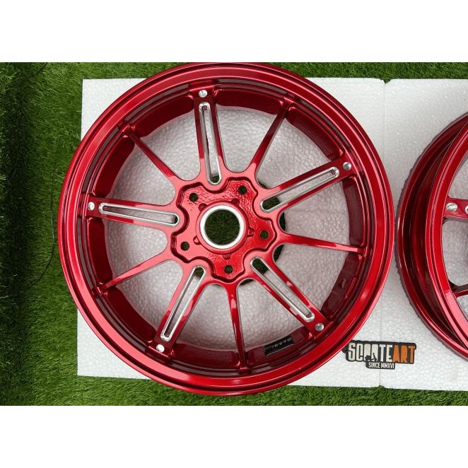 Velg Riezto Drag Rims Vespa Sprint Primavera S Lx R12 Candy Red
