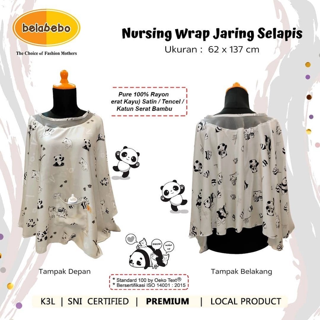 Belabebo Nursing Wrap Selapis Jaring BB-019