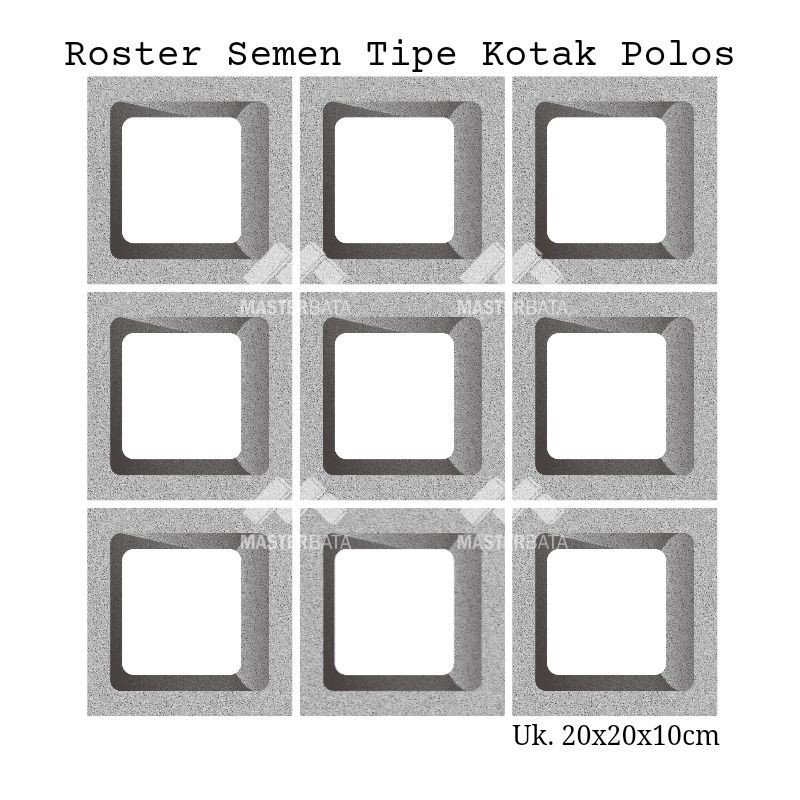 Jual roster beton / roster semen / roster minimalis tipe Kt polos ...