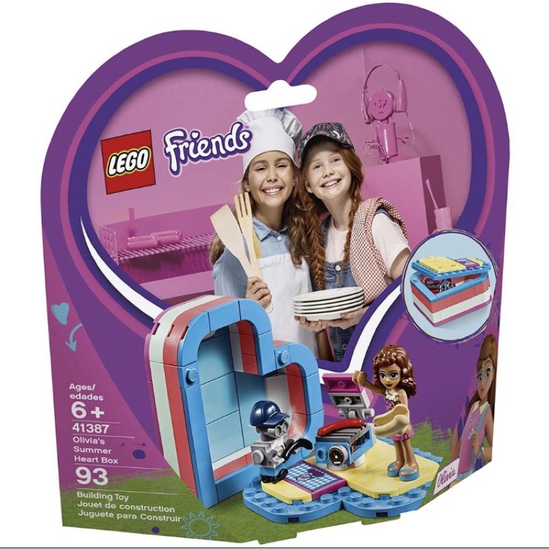 Original LEGO Friends 41387 Olivia's Summer Heart Box