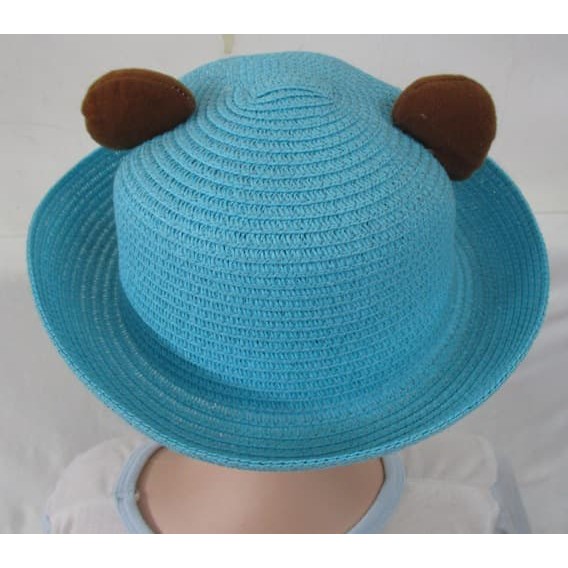 Topi Koboy Koboi Anyam Panda Anak Lucu**