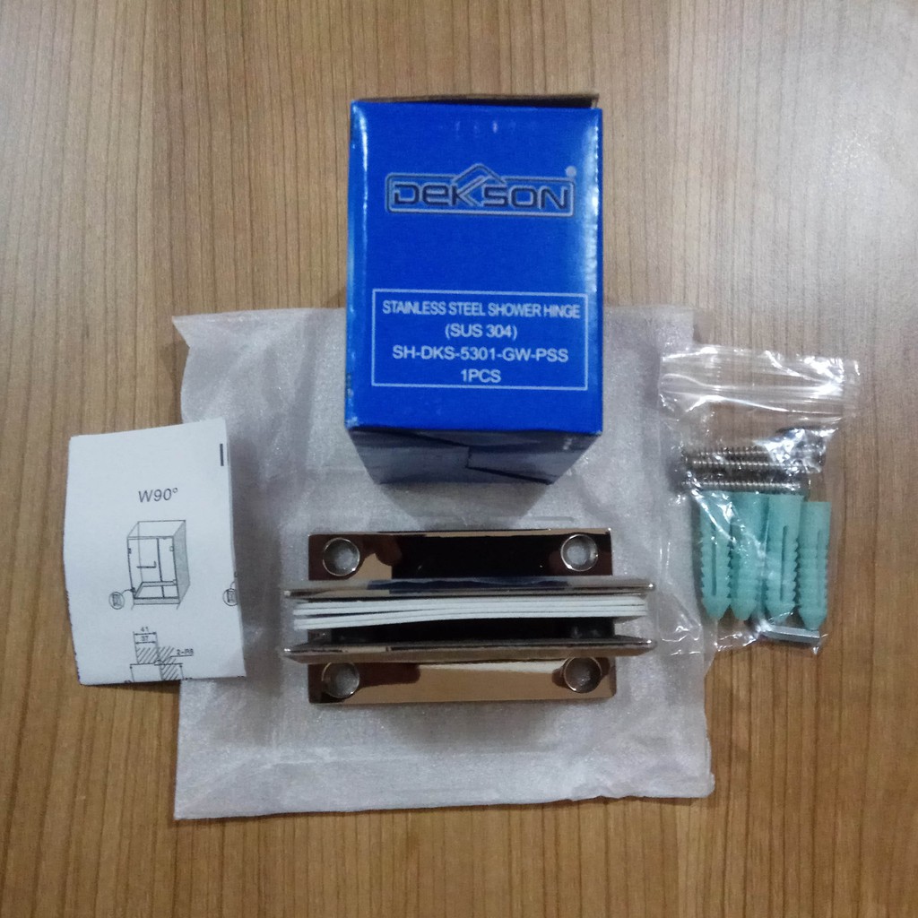 Glass Door Shower Hinge Dekkson SH 5301 GW PSS Engsel 