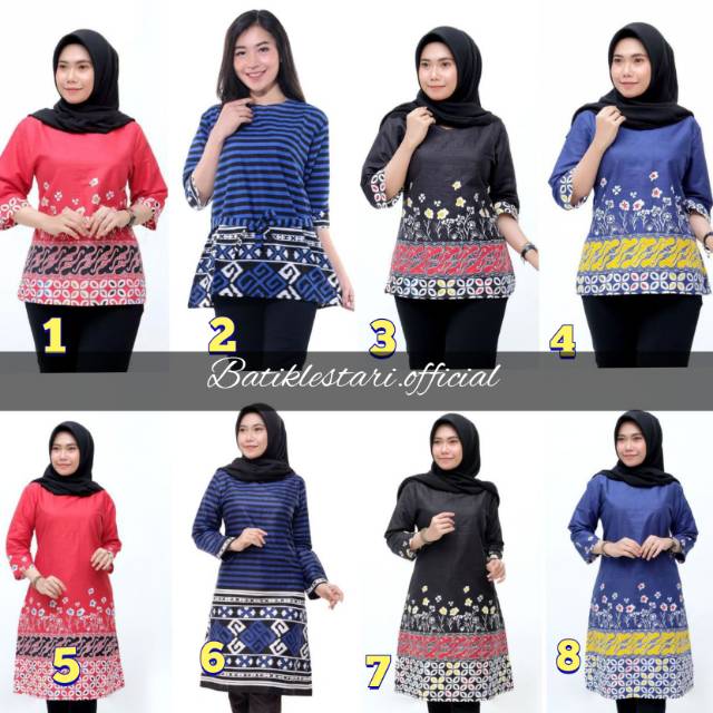 Blues tunik lestari batik