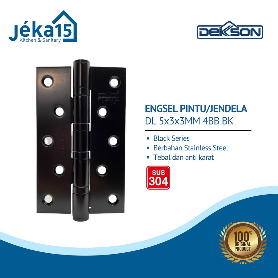 ENGSEL DEKKSON DELUXE | DEKSON ENGSEL PINTU 5 INCH | ENGSEL JENDELA | BLACK SERIES