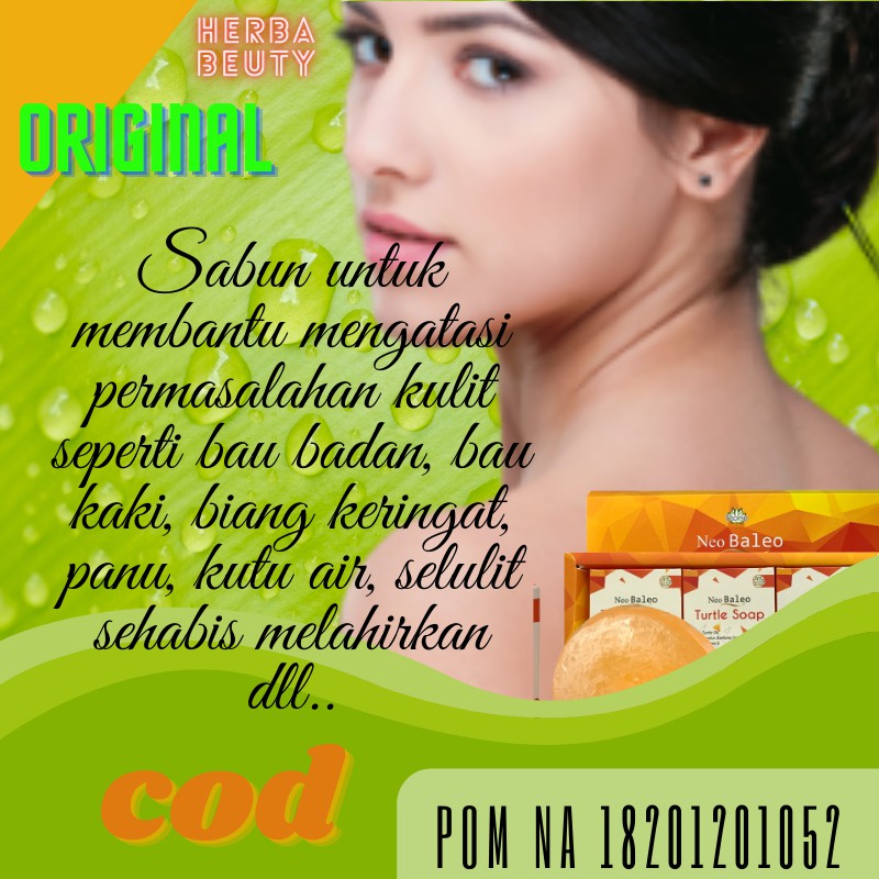 NEO BALEO TURTLE SOAP Sabun Pengencang Payudara Penghilang Biang Keringat Gatal2 Kutu Air N Selulit