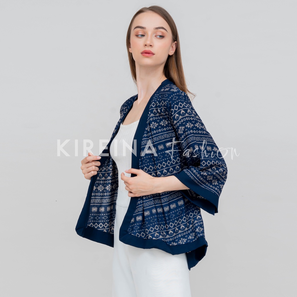 Cardigan Tribal FringeCardigan Kimono Wanita Outer Katun Rayon Viscose | Kireina Fashion