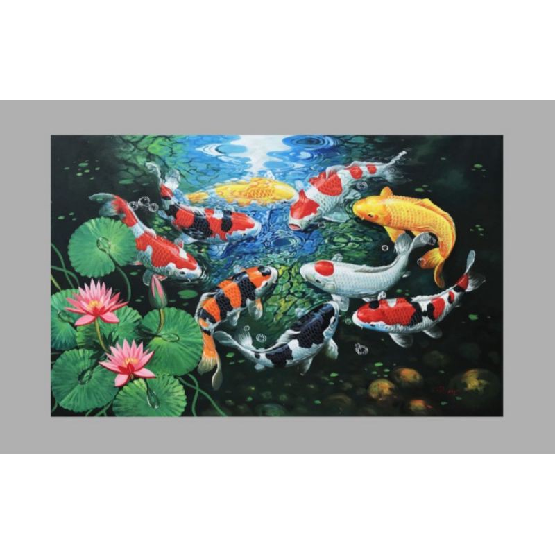 Lukisan Ikan Koi 9 (Langka)