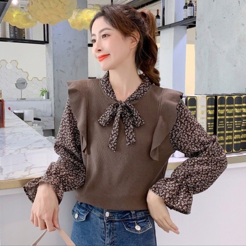 MDLV ~ 0389 BELVY TIENECK KNIT TOPS / BLOUSE CEWEK / ATASAN RAJUT CEWEK / FASHION IMPORT WANITA