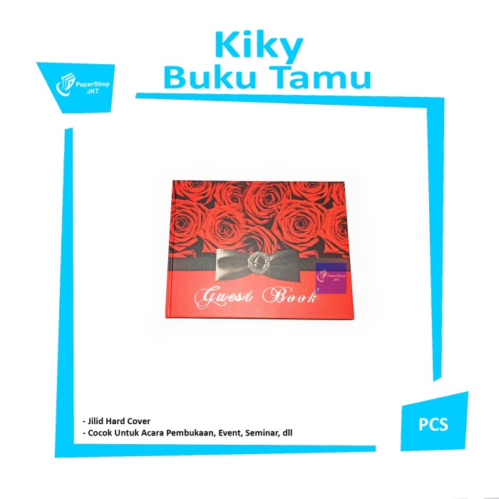 Jual Kiky Buku Tamu Buku Daftar Tamu Undangan Guest Book Pcs