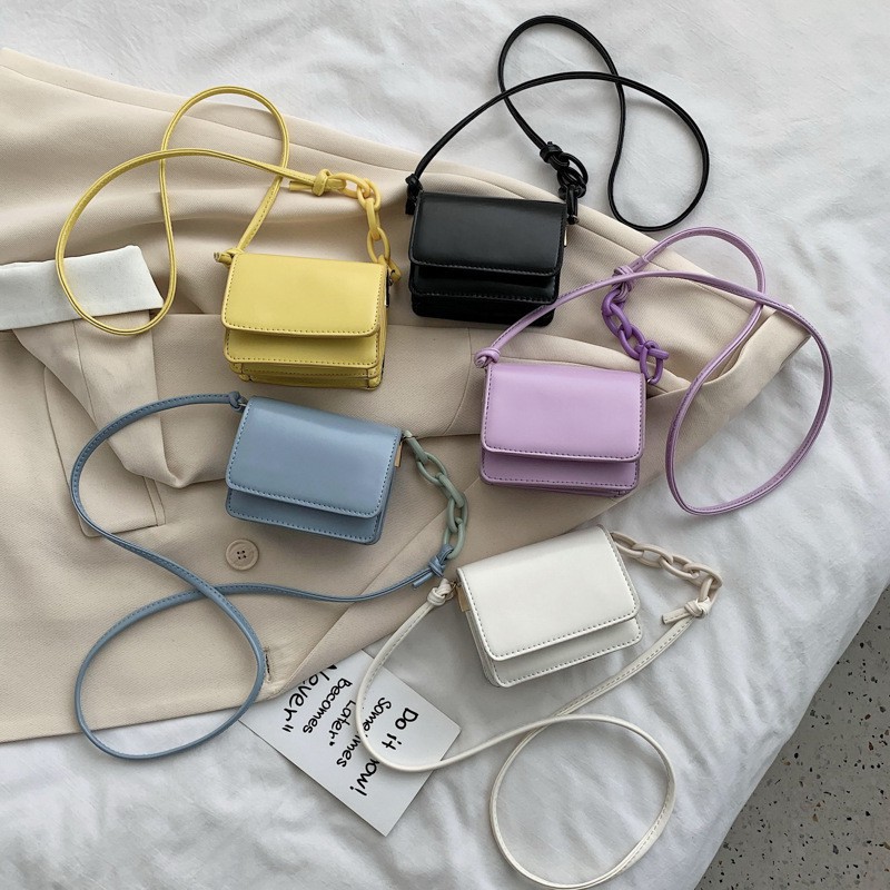 Tas Wanita Handbag Korea Mini Tali Rantai Flo Sachel