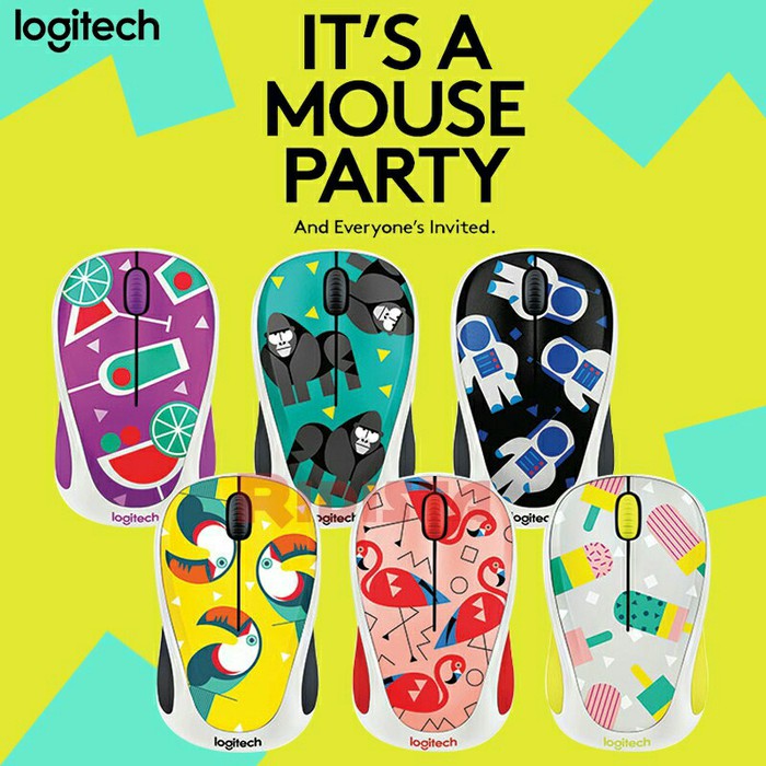 New Mouse Wireless Logitech M238 Party Collection ORIGINAL RESMI M 238