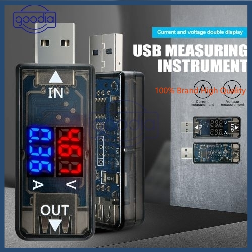 ✈【Fast/COD】✈DC 5V USB Charger Tester LED Display Voltmeter Ammeter Voltage Current Meter