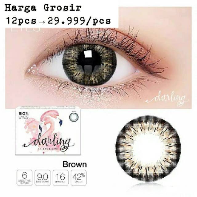 Softlens X2 Darling Big Eyes 16mm normal/minus