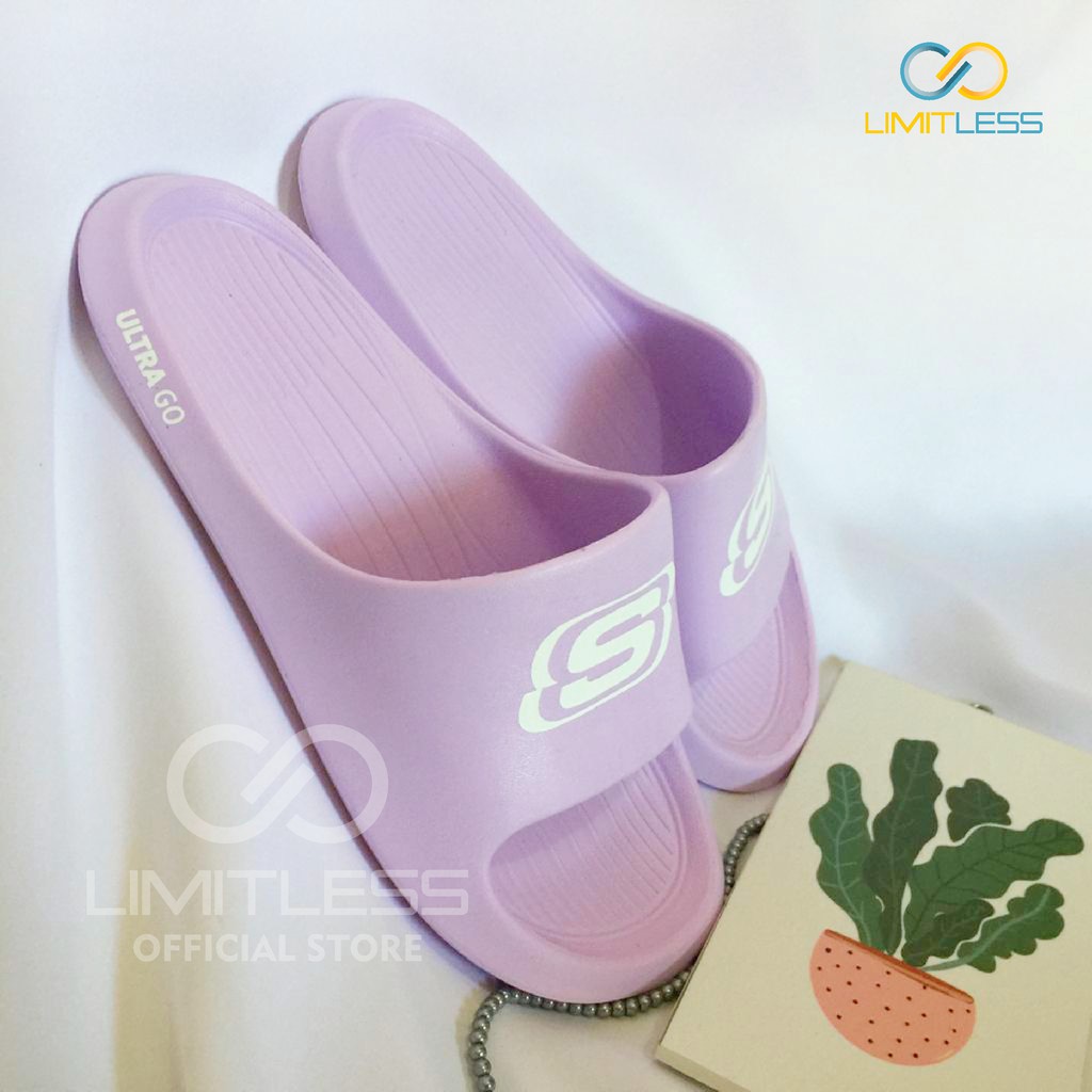 Sandal Wanita Slop Sketchers Eva Karet Sendal Cewek Slip Korean Sendal Slide Wanita Terbaru