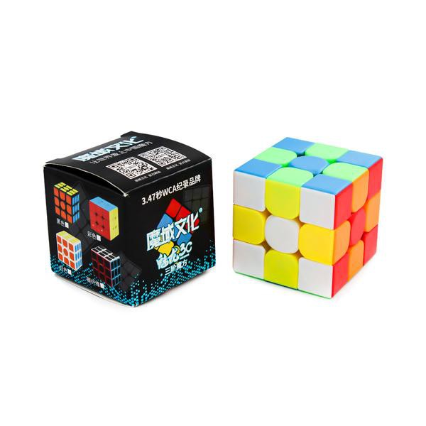 Mainan Anak Puzzle Kubus Rubik 3x3 Moyu Meilong 3C Stickerless Red Murah - Rubik Stickerless 3x3 Murah