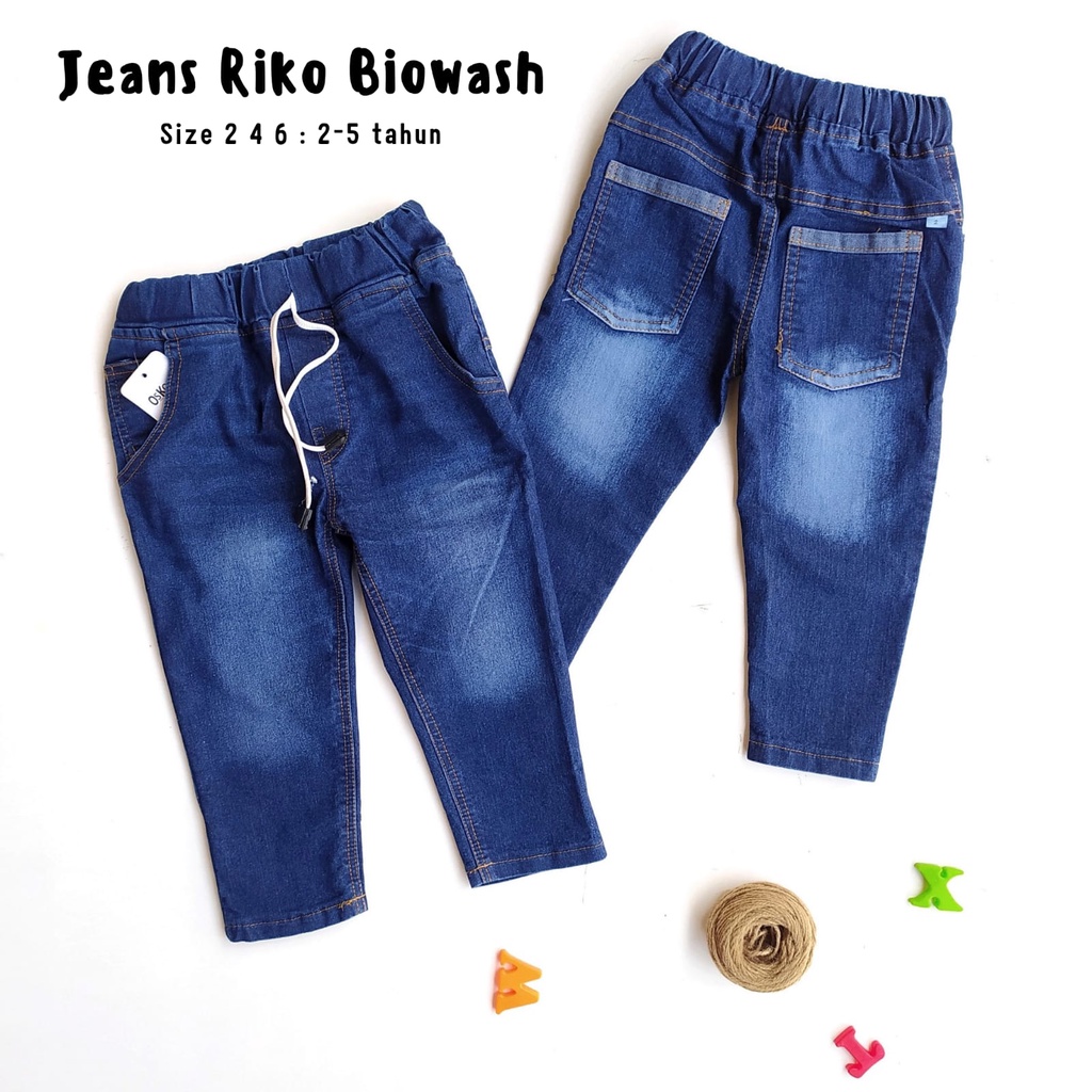 Celana Jeans Jins Panjang Anak Laki Laki2 Cowok 2 3 4 5 6 Tahun RIKO