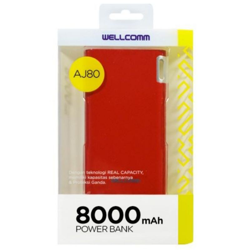 Power Bank AJ 8000 mAh Wellcomm