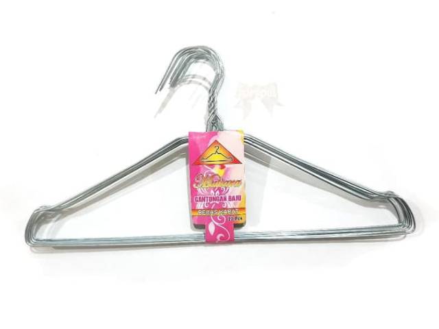 Hanger Kawat Jemuran Baju Stanlies Warna Harga per 1 pcs