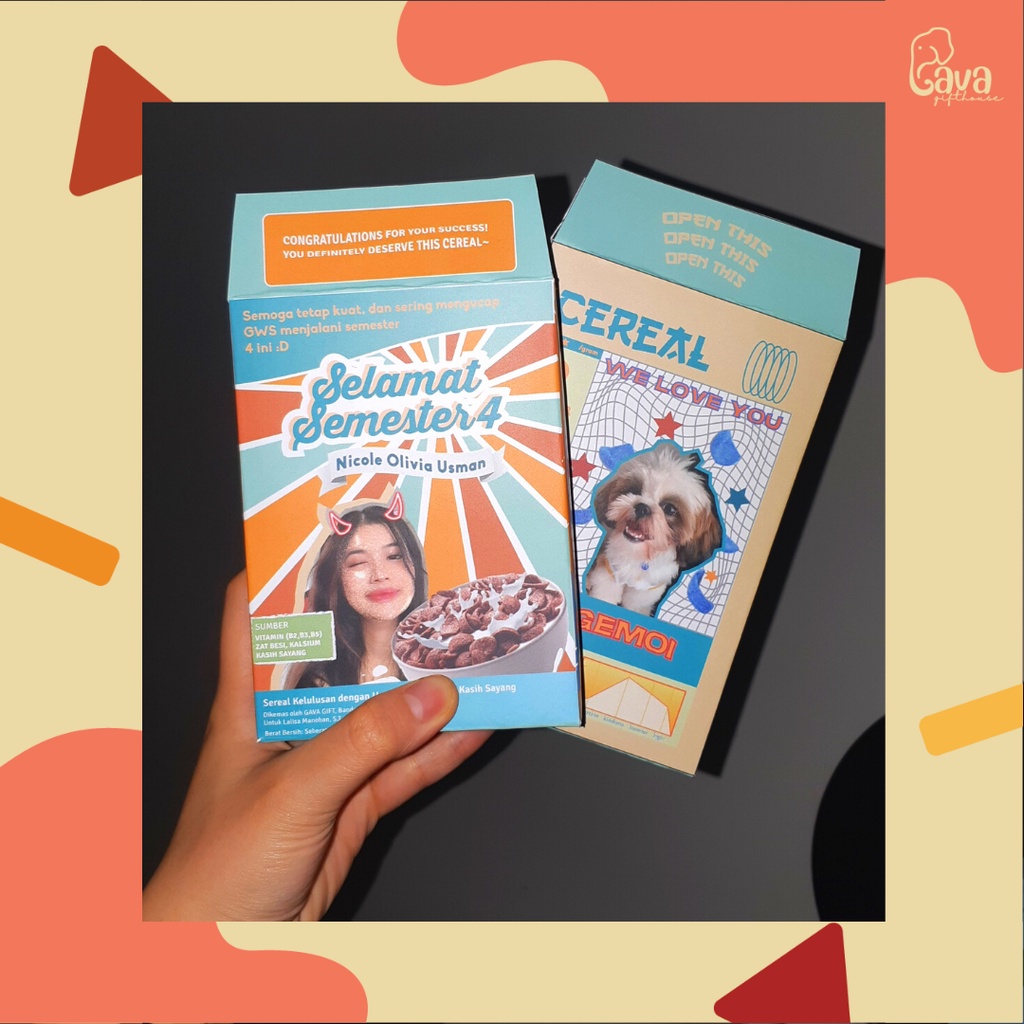 

Custom Cereal Box SMALL - Hampers