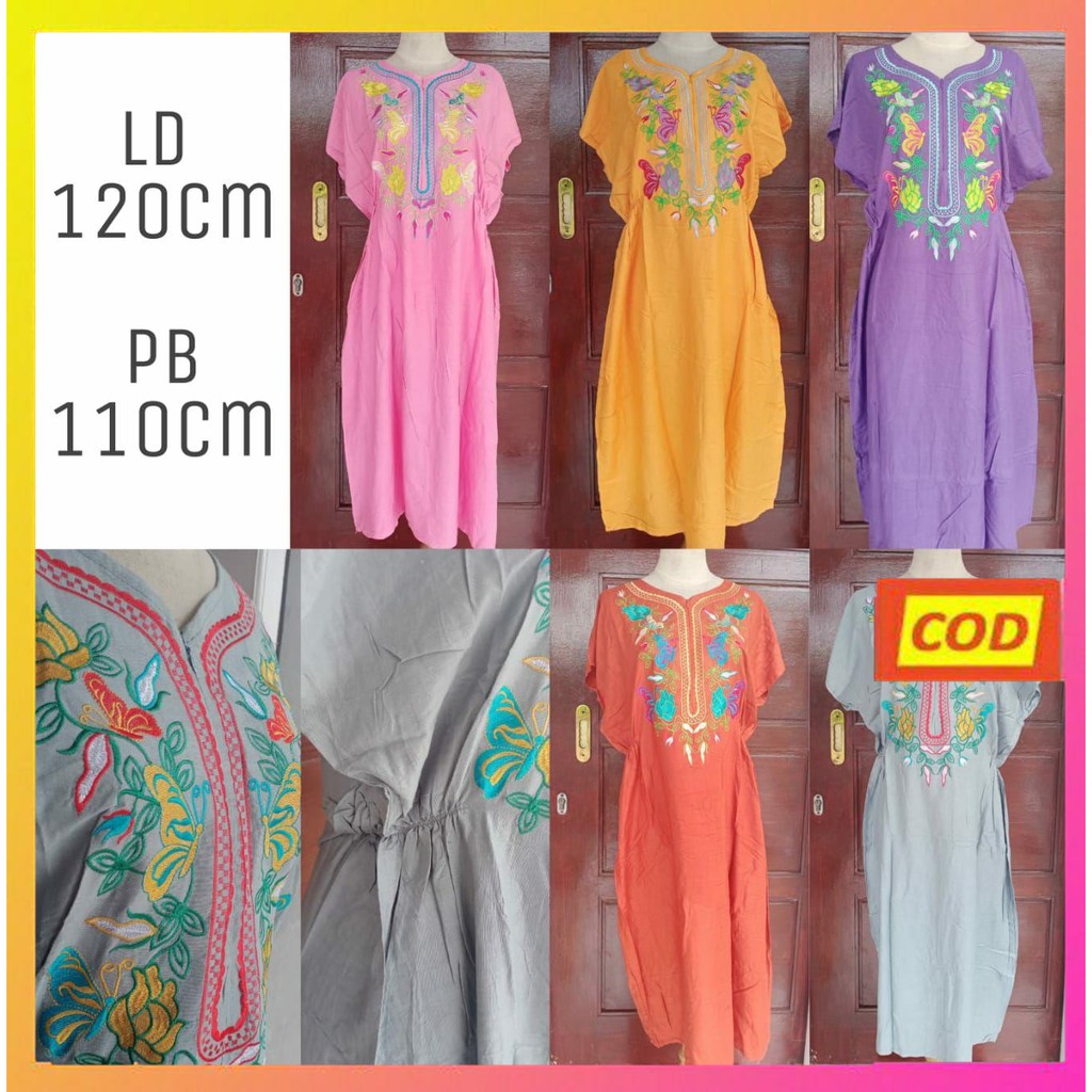 Daster Bordir Busui, Daster Kekinian, Daster Santai, Daster Berpergian, Daster Tasikmalaya