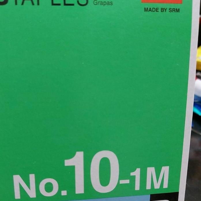 

Terbaru! isi staples no 10 zrm dan joyko . tertera 1pak isi 20 ktk kclganti merk