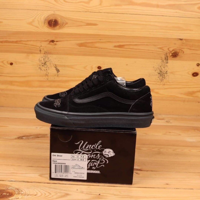 vans oldschool x neightborhood x mr cartoon black
