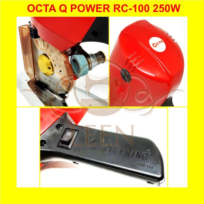 OCTA Q POWER RC-100 250W Mesin Potong Bahan Kain Portable RC100 LEEN