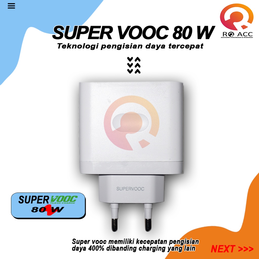 [RO ACC] CHARGER OPPO SUPER VOOC FAST CHARGING 80W TYPE C