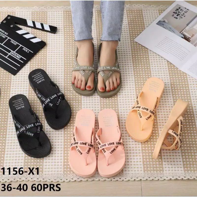 SANDAL JELLY 1156-X1 / SANDAL WEDGES WANITA