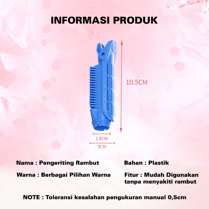 Roll Rambut Jepit Korea Perempuan Aksesoris Rambut Jepit Poni untuk Anak dan Dewasa fashion korea kualitas Import AK130