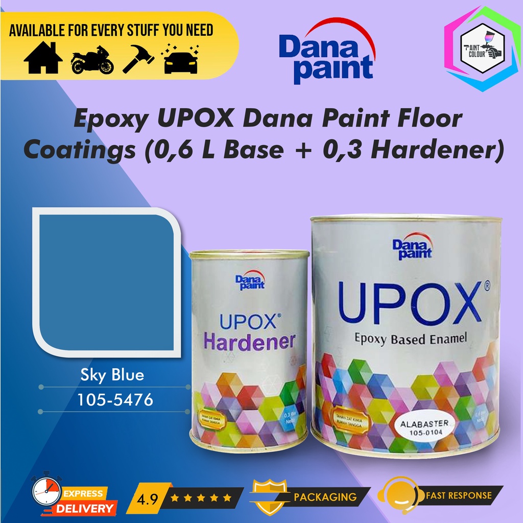 Cat Lantai Epoxy UPOX Dana Paint Floor Coatings - 5476 Sky Blue