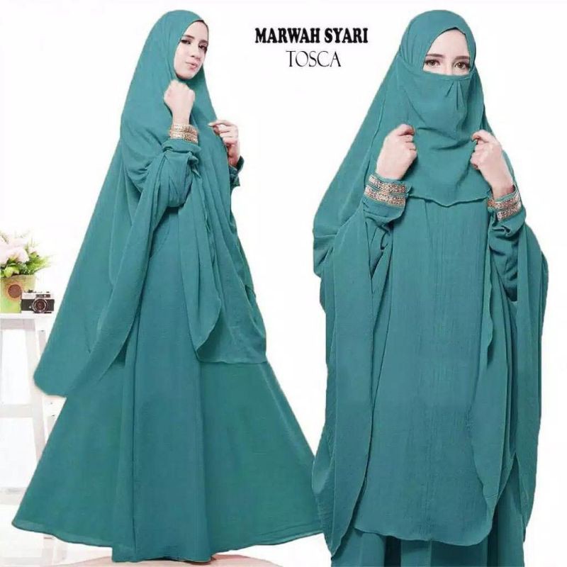 GAMIS MARWAH SYARI SET CADAR//GAMIS TERMURAH//GAMIS SET CADAR//GAMIS SYARI TERBARU-Tosca
