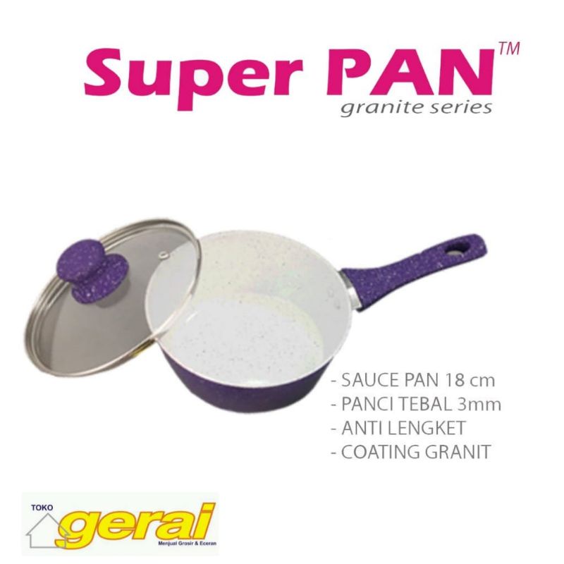 Bolde Super Pan Sauce Pan 18 Ungu (Panci)