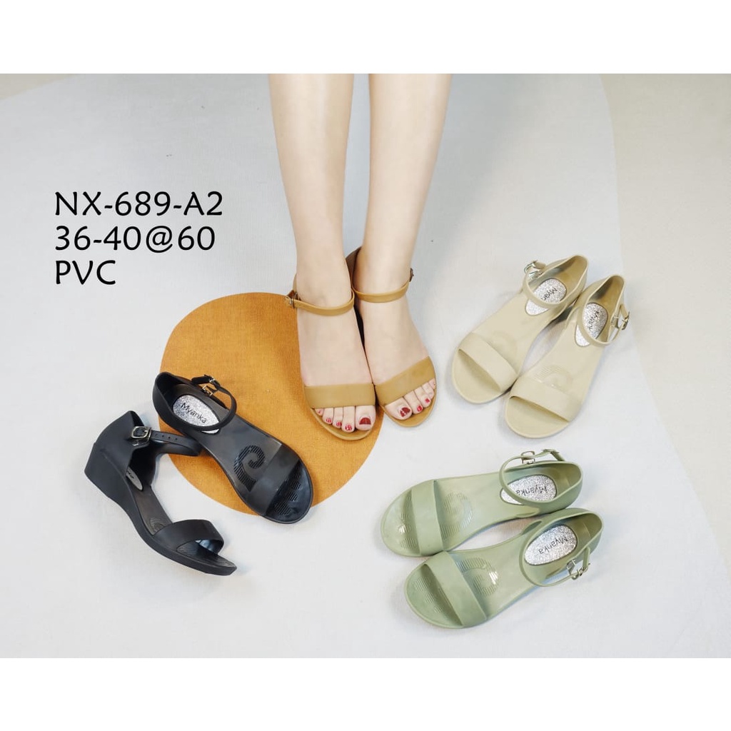 Myanka Jelly Shoes Simple Line