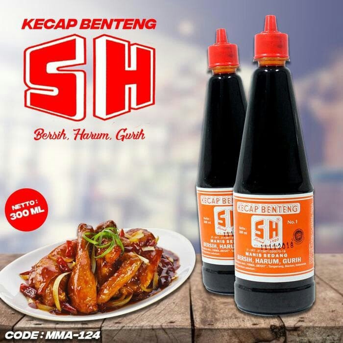 Kecap Asin SH Halal+BPOM Botol Plastik ukuran 300 ML ASLI sejak 1920