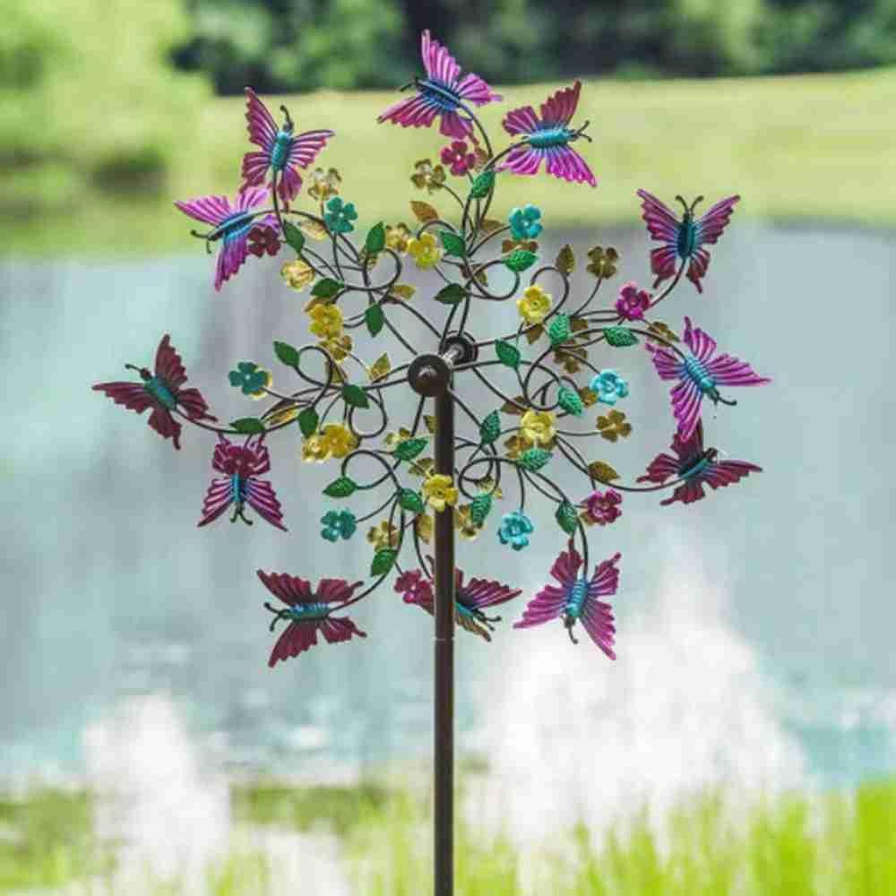 Solighter Butterfly Wind Spinner Untuk Dekorasi Halaman