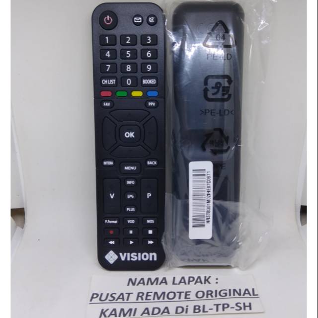 REMOTE REMOT PARABOLA MNC VISION ORIGINAL ASLI