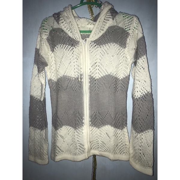 Jaket Rajut Jaket Preloved Benang Wol Jaket Wanita Jaket Seken