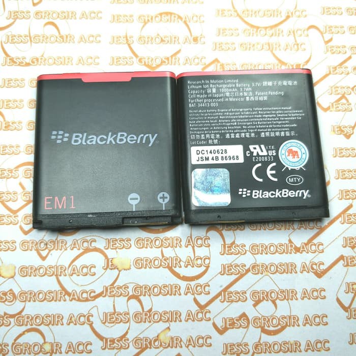 Baterai Battery Original BLACKBERRY BB 9350 , 9360 Apollo EM1 , E-M1