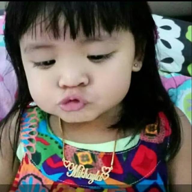 kalung nama anak gold lapis emas