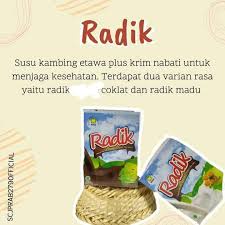 

Radik Susu plus Coklat Radikco - Menambah stamina dan daya tahan tubuh