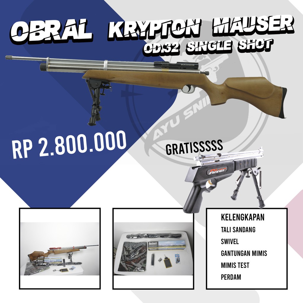 Krypton Mouser Od 32 Single Shot Shopee Indonesia