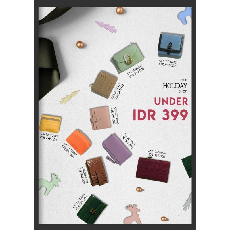 Request Charles n Keith Dompet Original store jastip cnk