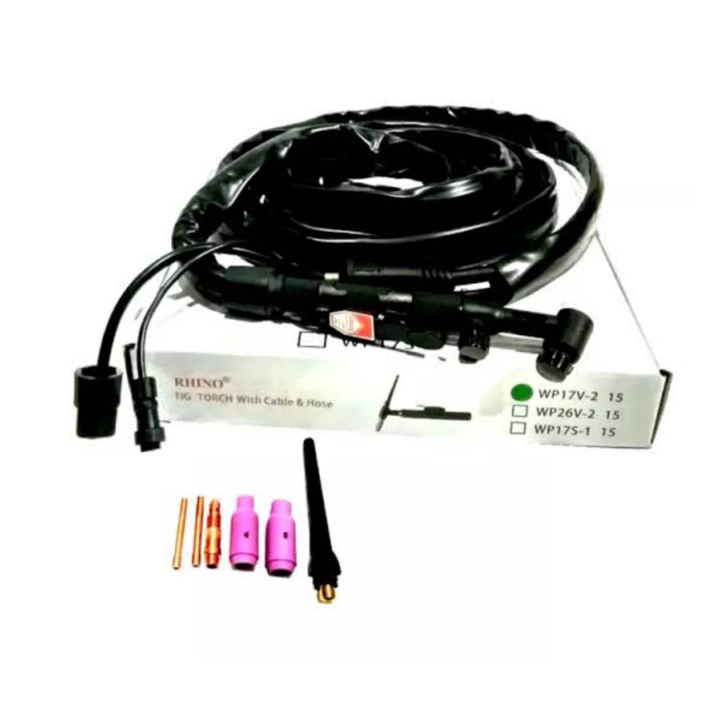 TIG Torch WP 17-2 15 / Stang Tang Las Argon Pencet Putar