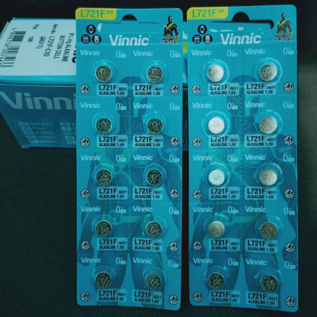 Batre jam vinnic L721F baterai jam tangan  AG11