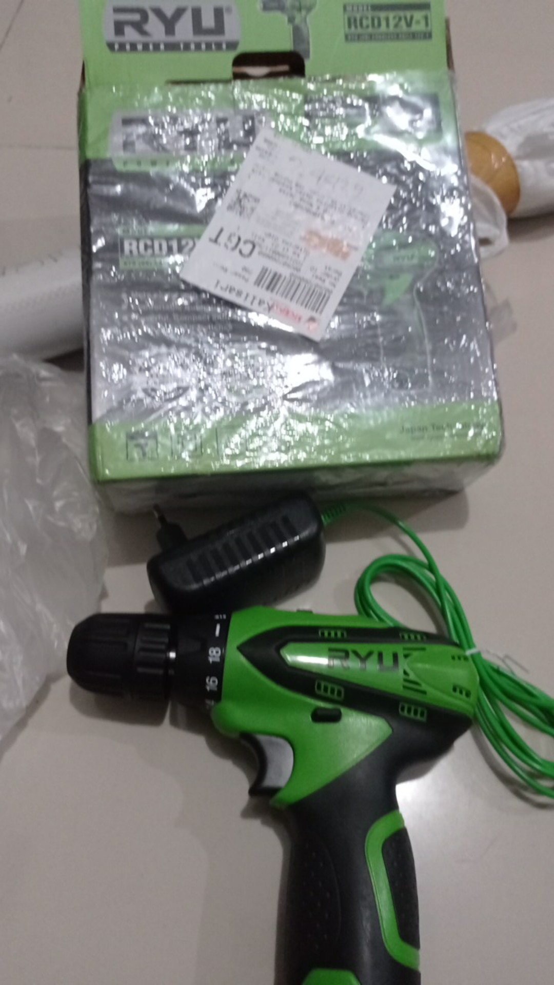 Ryu Cordless Drill Rcd 12-1/ Ryu Mesin Bor Cas 12v