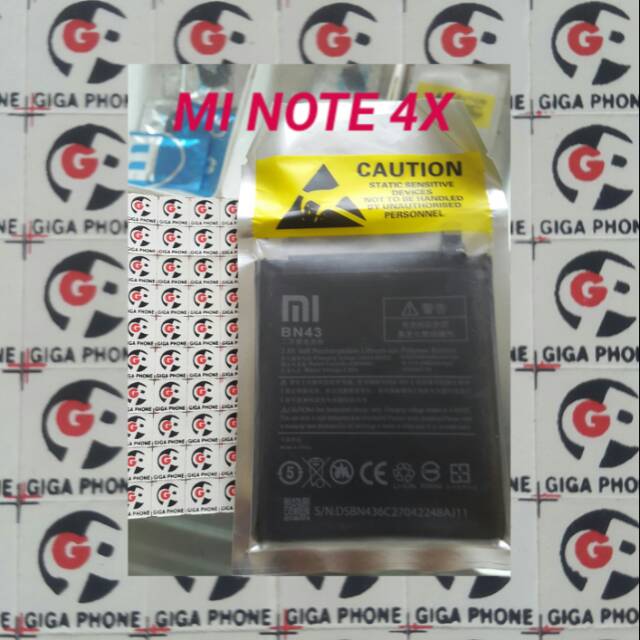 BATERAI XIAOMI REDMI NOTE 4X BN 43 / redmi note 4x