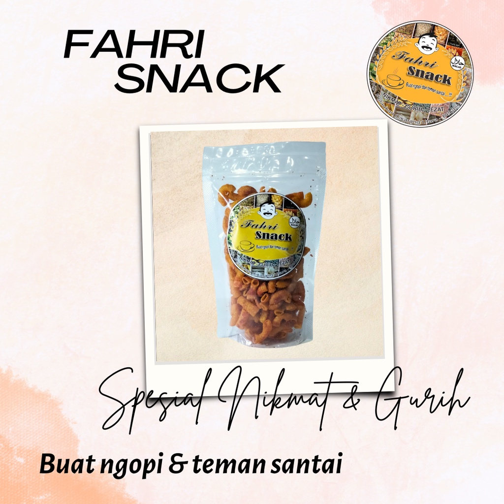 

Fahri Snack - Makaroni Pedas Asin tabur